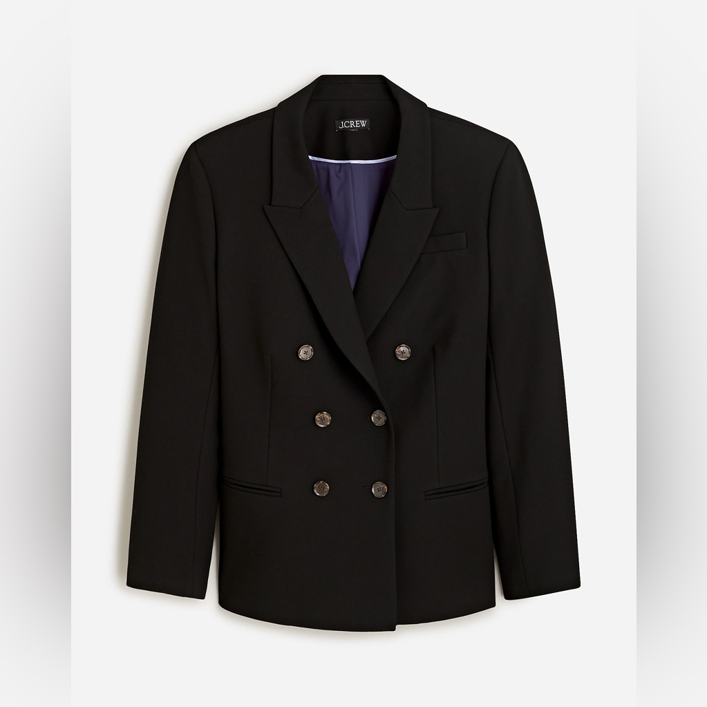 J.Crew Double-Breasted Blazer In Four-Season Stretch Cc378